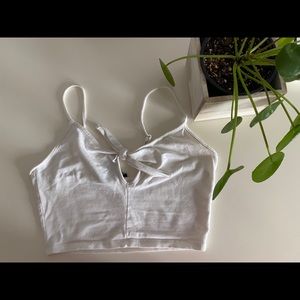 Forever 21 Crop Bralette White Size S